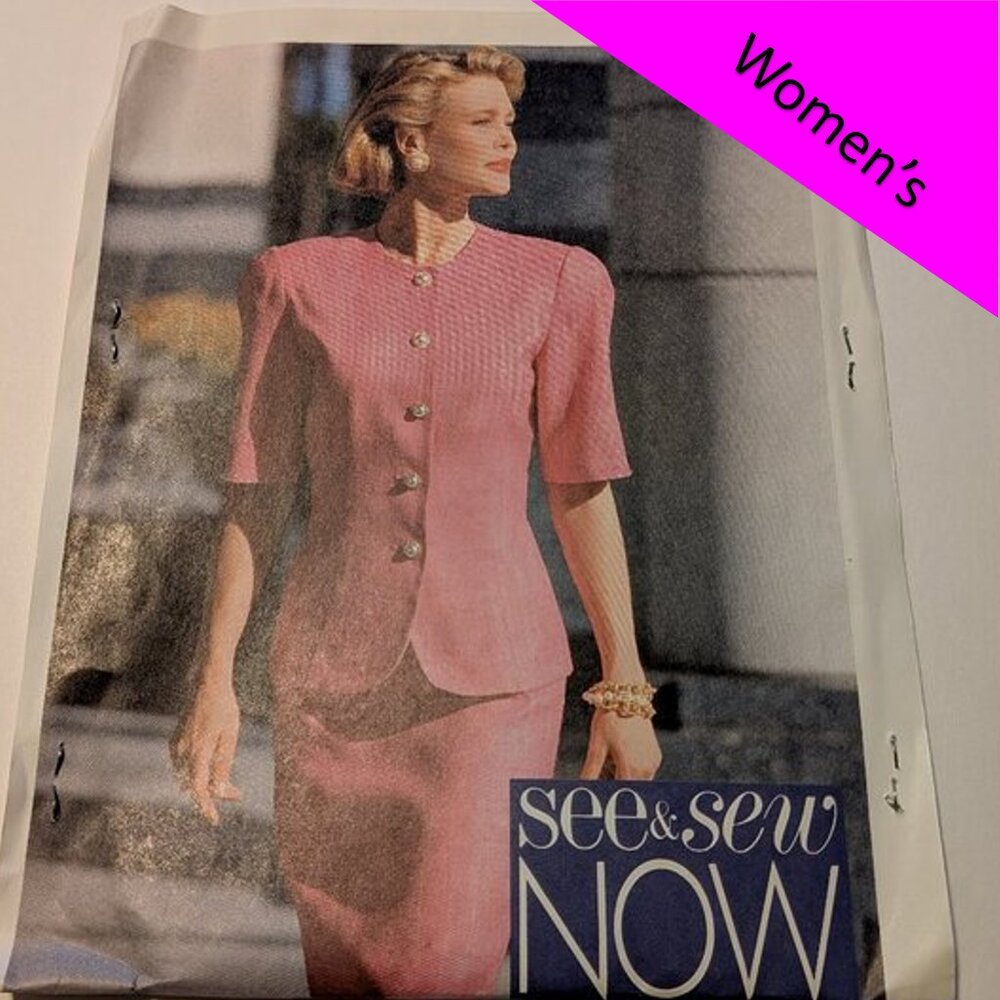 Butterick See & Sew 4794 EASY Top & Skirt UNCUT size 6--8-10 sewing pattern